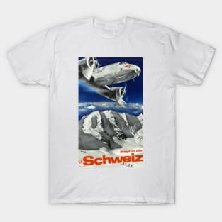 Vintage Travel Poster Switzerland T-Shirt